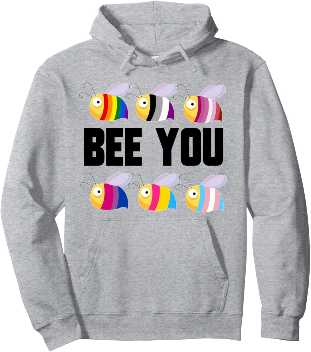 Bee You LGBT Gay Pride LGBT Funny LGBTQ 2021 Pullover Hoodie
