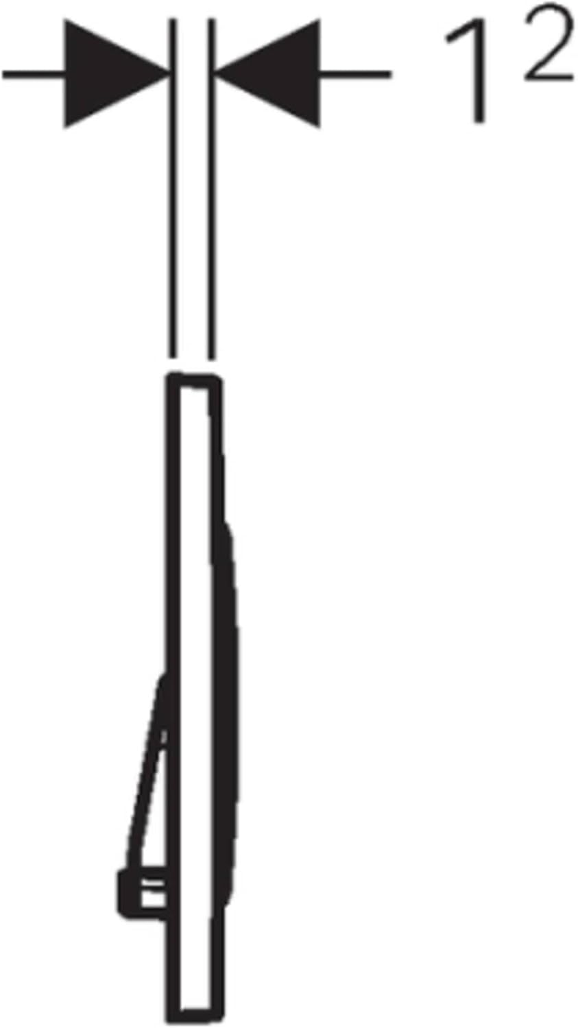 Geberit 115.882.SN.1 Sigma 20 Betätigungsplatte, Edelstahl poliert/gebürstet,