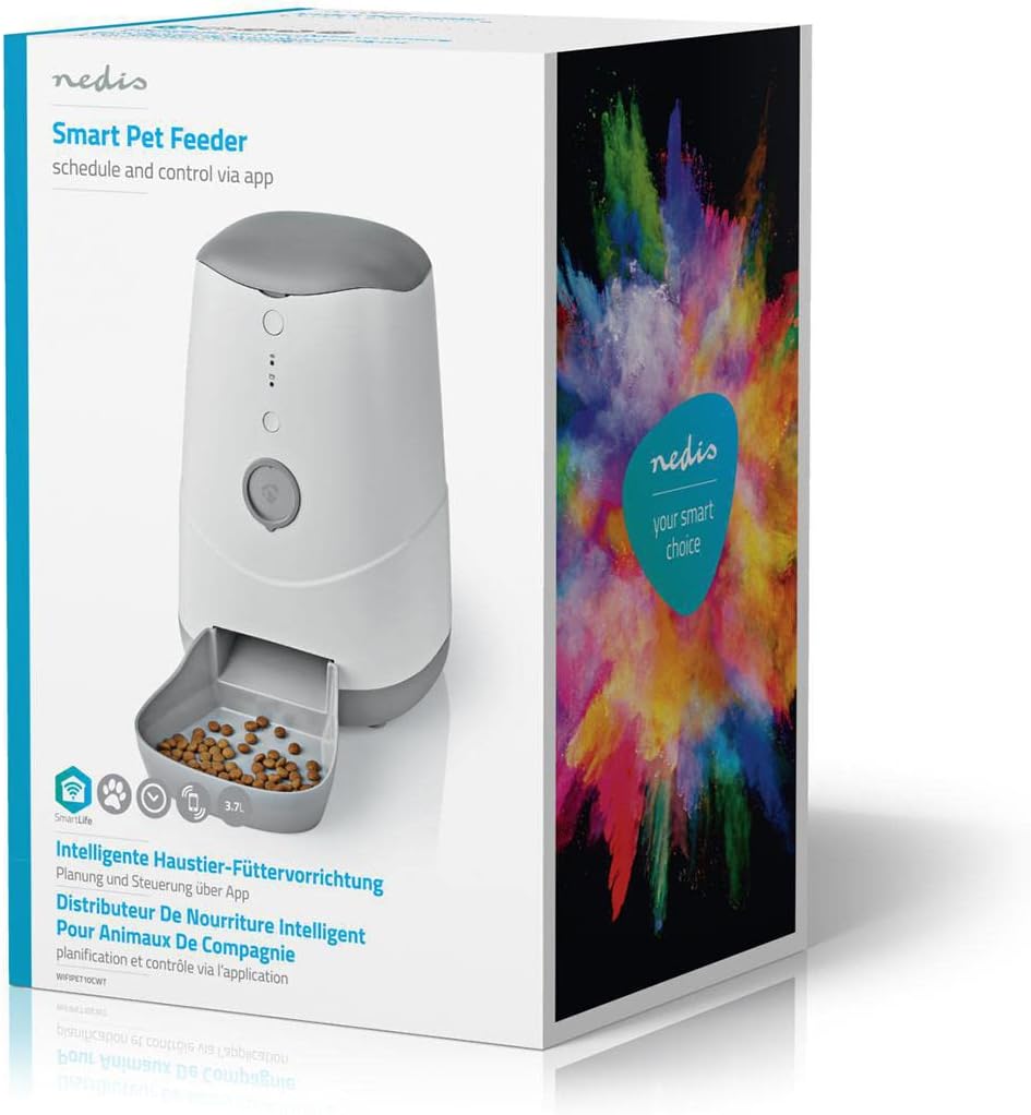 NEDIS SmartLife Futterspender für Haustiere | Wi-Fi | 3,7 l | AndroidT/iOS