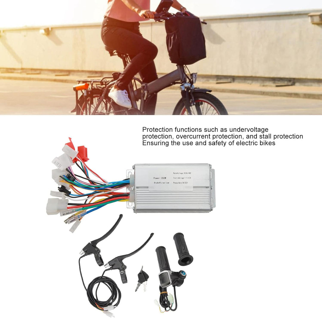 BuyWeek Elektrofahrrad Brushless Motor Controller Kit, 36V 48V 250W Bürstenloser Motor Controller Ga
