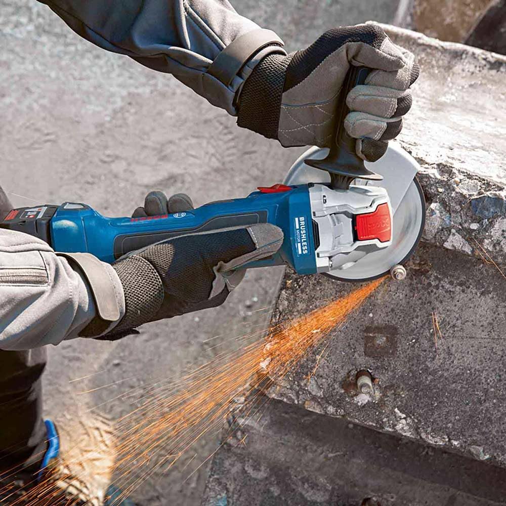 Bosch Professional 18V System BITURBO Winkelschleifer GWX 18V-7 mit X-LOCK (Scheiben-Ø: 125mm, 700 W
