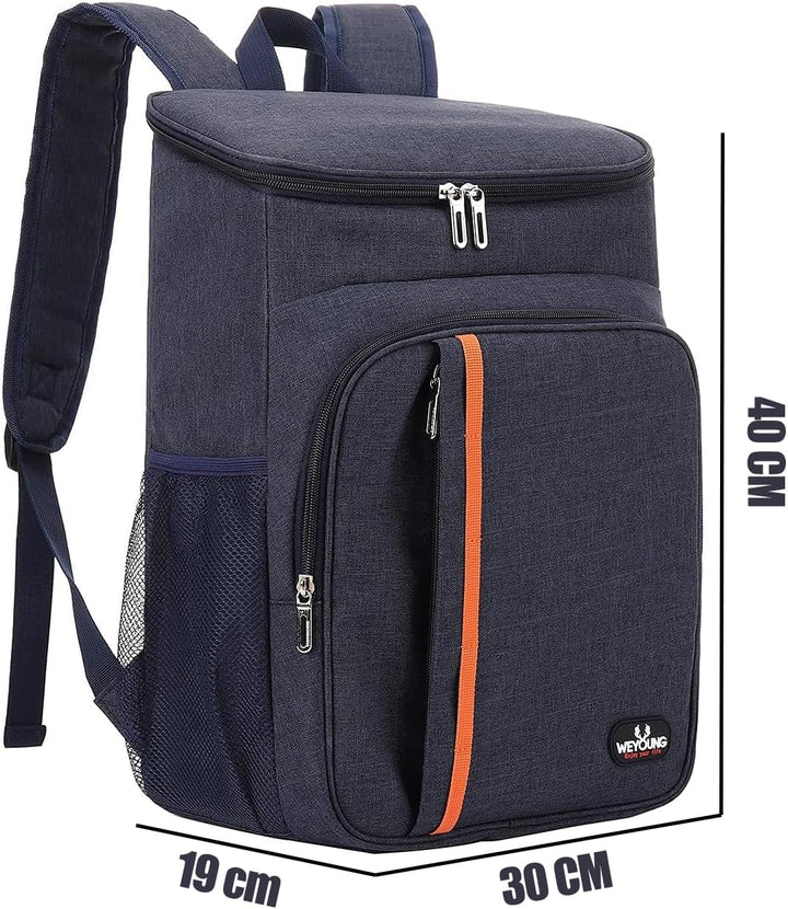 QINGLOU 28L Kühlrucksack Thermo Rucksack Picknickrucksack Kühltasche Gross Isoliert Cooler Bag Männe