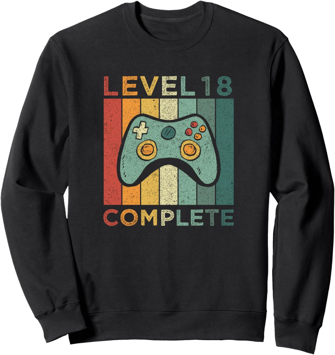 18. Geburtstag Gamer 18 Jahre alt Jahrgang 2002 Geschenk Sweatshirt