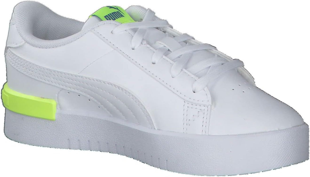PUMA Unisex Kinder Jada Pstennisschuhe 29 EU Puma White Yellow Alert Victoria Blue High Risk Red, 29