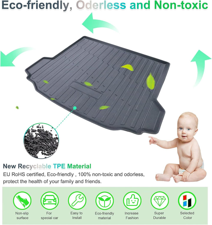 GAFAT 2017-2023 2024 B-M-W X3 G01 Kofferraummatte, TPE Allwetter Kofferraumwanne für iX3 X3 Matten,