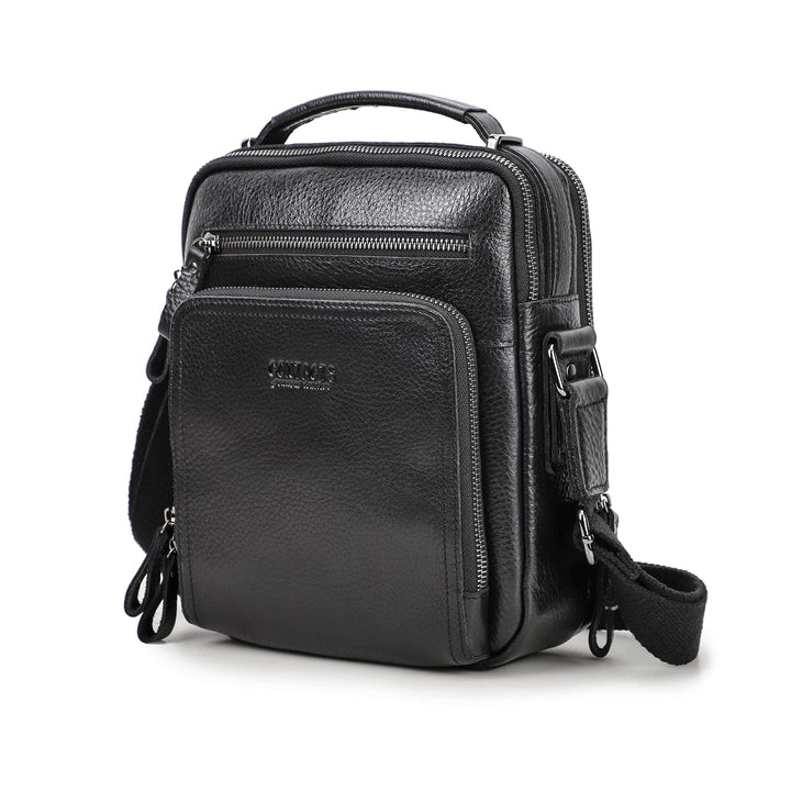 Contacts Echtes Leder Herren Laptop Mini Tab Messenger Crossbody Bag Tasche Handtasche Braun Schwarz
