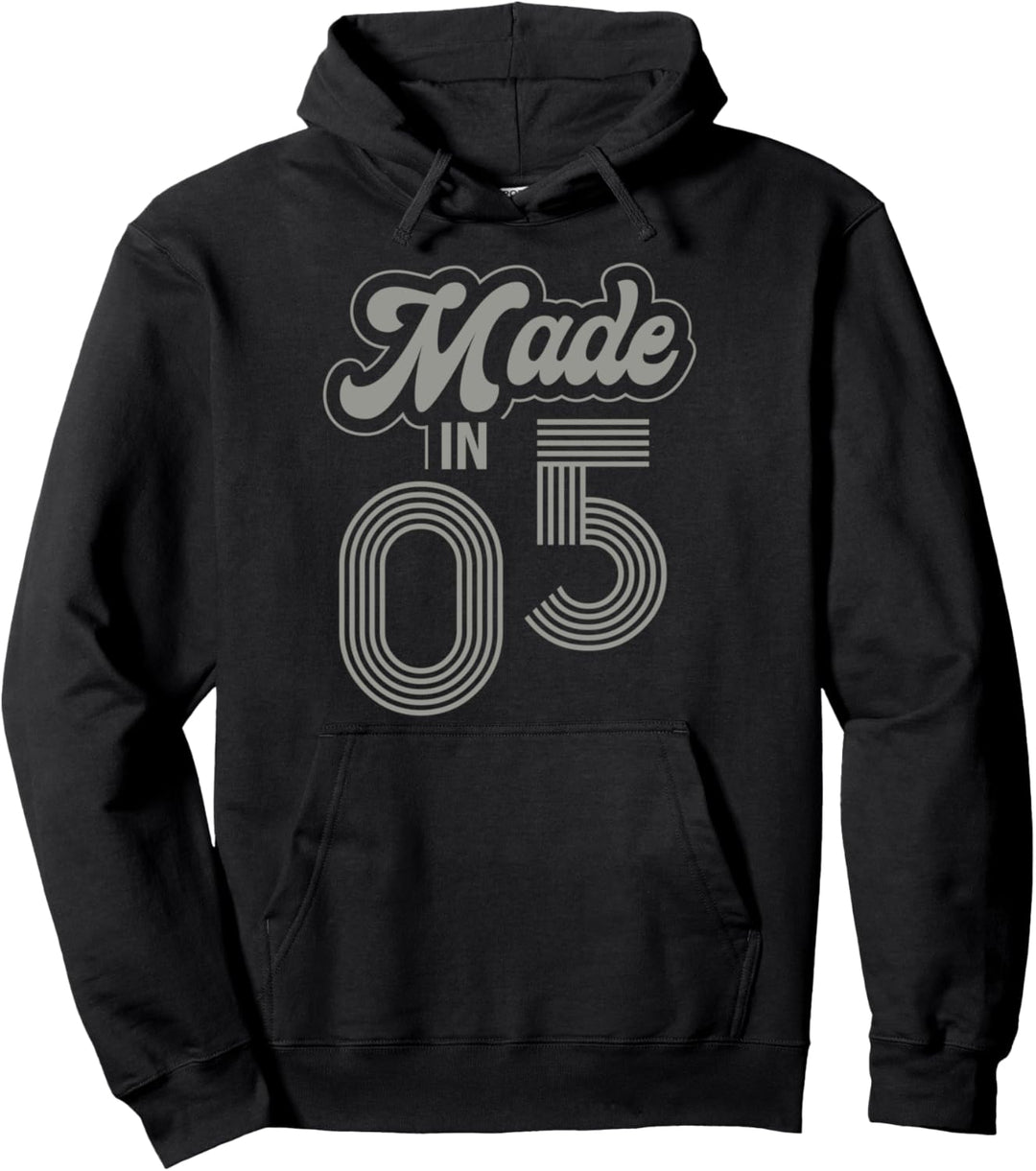 Made in 2005 Birthday Retro Gift Idea Pullover Hoodie