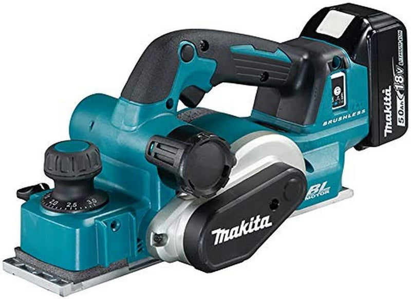 Makita DKP181RTJ Hobel 82 mm + 2 Akkus 18 V Li-Ion 5 Ah + Makpac Koffer