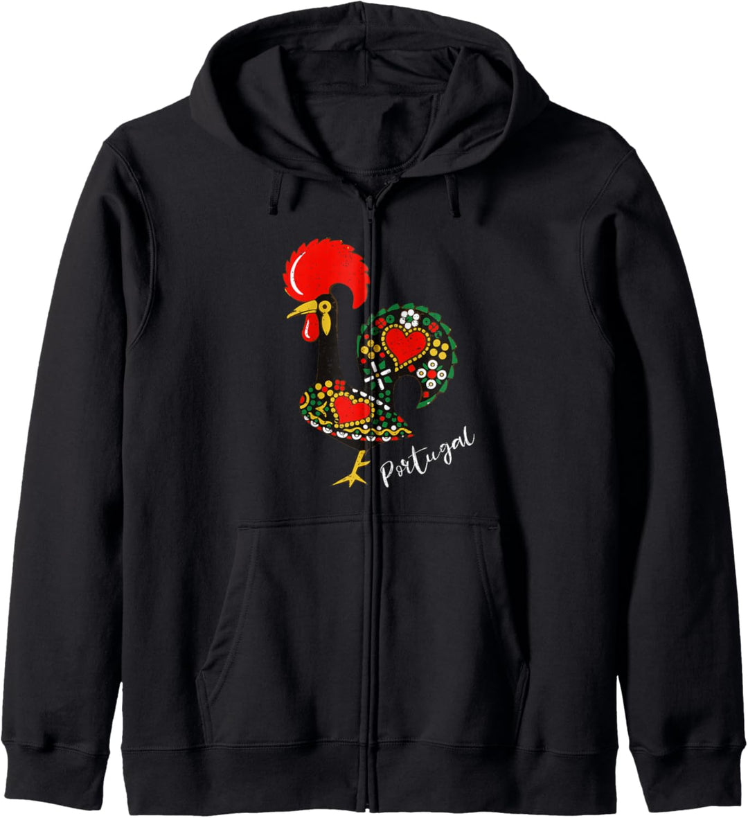 Galo de Barcelos portugiesischer Hahn Design Kapuzenjacke