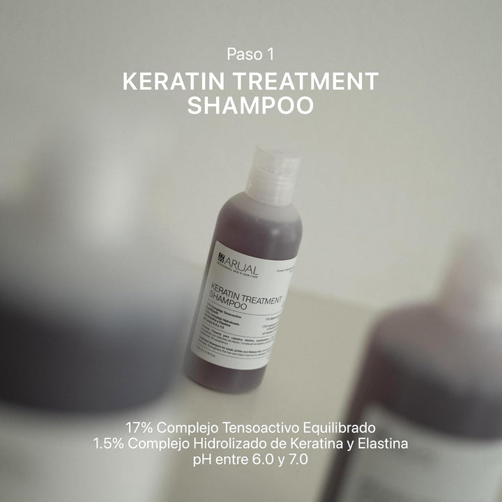 Arual Keratin Champu Pack 251Ml + Ampollas 8U.