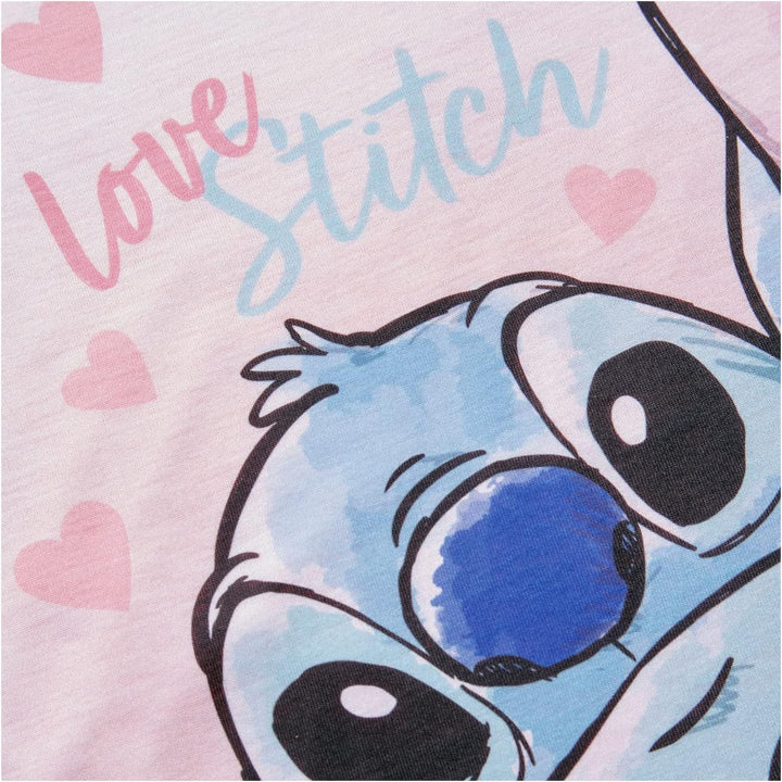 Disney Lilo and Stitch Mädchen-Schlafanzug, Alter 5 bis 15 Jahre 12-13 Jahre Rose, 12-13 Jahre Rose