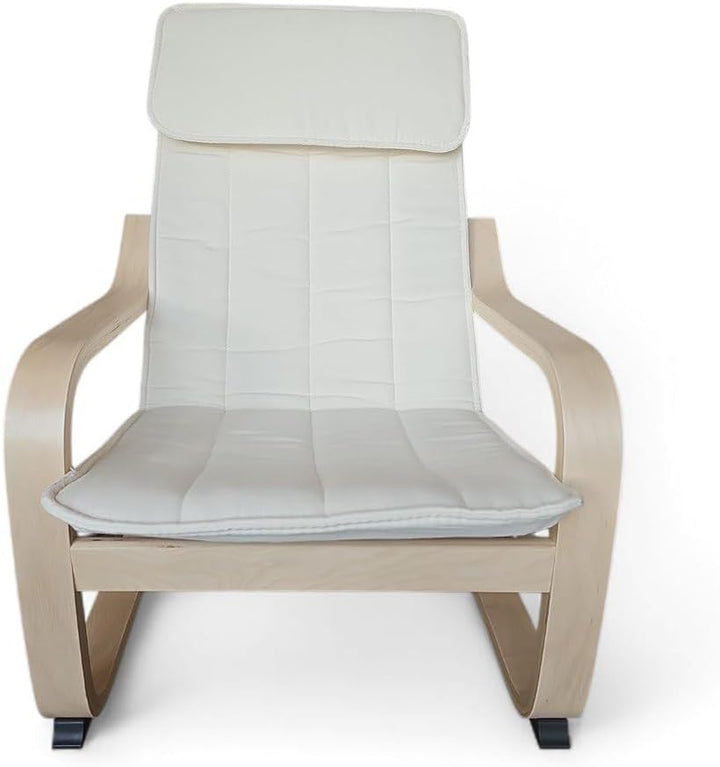 Ikea POÄNG Kindersessel, Birkenfurnier/Knisa hellbeige