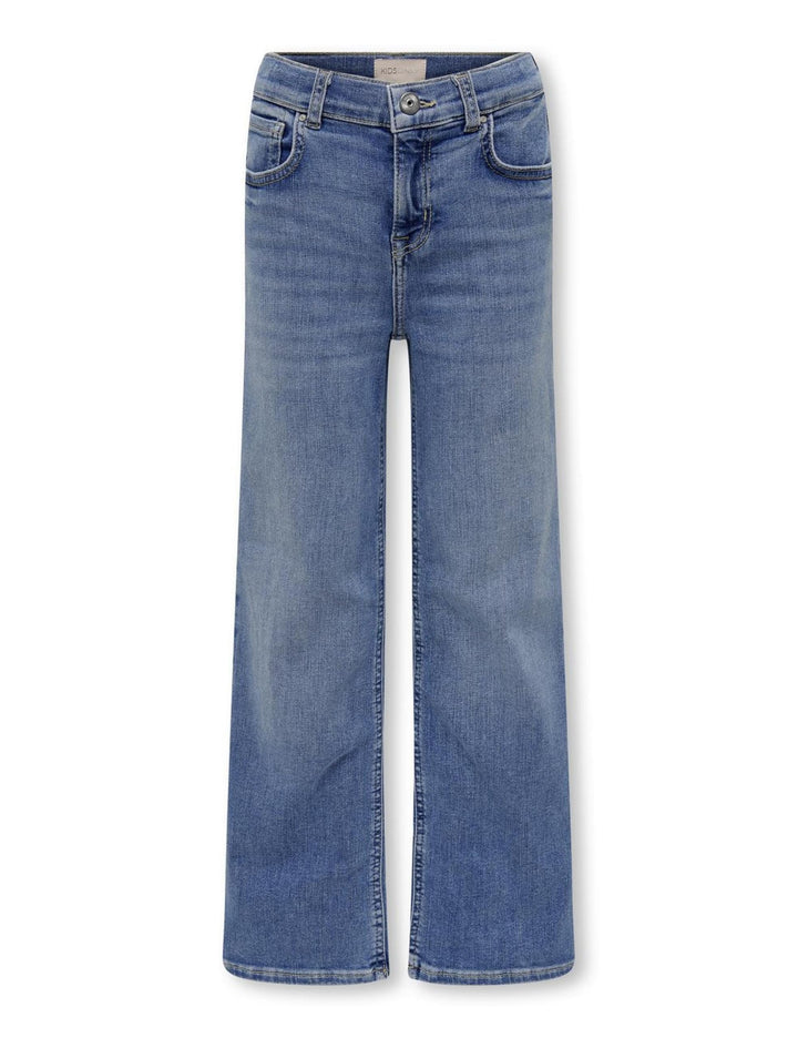 ONLY Girl Weit geschnitten kogmadison Blush Wide DNM cro37 noos 134 Medium Blue Denim, 134 Medium Bl