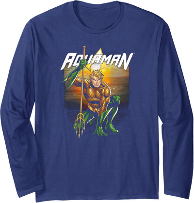 Aquaman Beach Sunset Langarmshirt