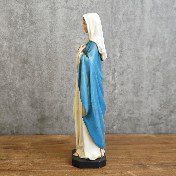 BC katholische Unbefleckte Herz-Maria-Figur, Maria-Statuen, handbemalte katholische Geschenke, 15,2