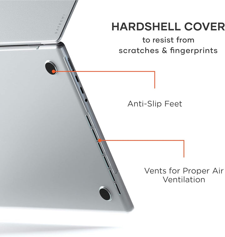 SATECHI Eco Hardshell Hülle Kompatibel mit MacBook Pro 16 Zoll Case 2021 A2485 - Leicht & Schlank -