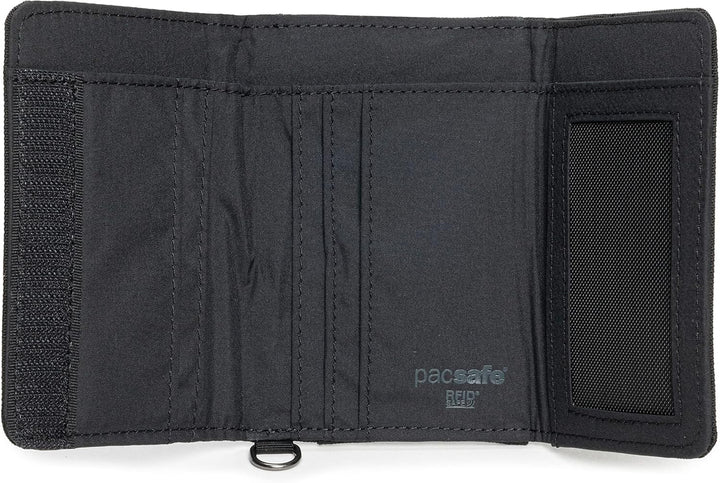 Pacsafe RFIDsafe Trifold Wallet Einheitsgrösse Schwarz, Einheitsgrösse Schwarz
