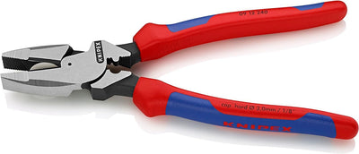 Knipex Kraft-Kombizange "Lineman's Pliers" amerikanisches Modell schwarz atramentiert, mit Mehrkompo