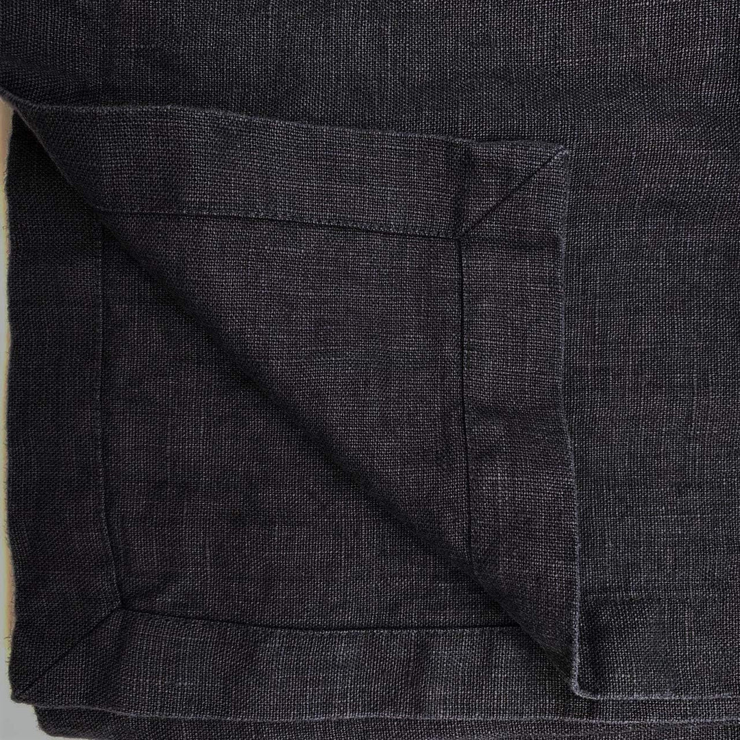 JOWOLLINA Bettüberwurf Tagesdecke Rasa aus 100% Leinen Stonewashed (Anthrazit, 250x275 cm) Anthrazit