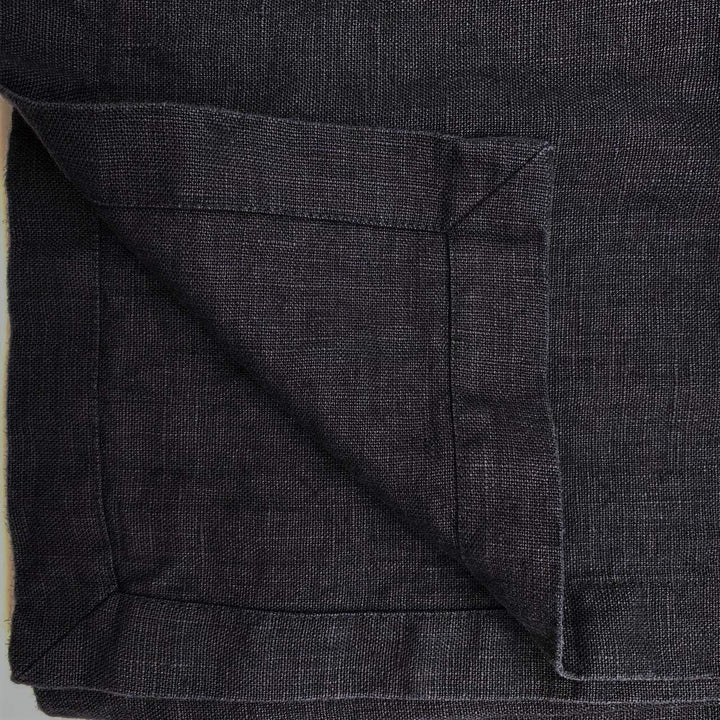 JOWOLLINA Bettüberwurf Tagesdecke Rasa aus 100% Leinen Stonewashed (Anthrazit, 250x275 cm) Anthrazit