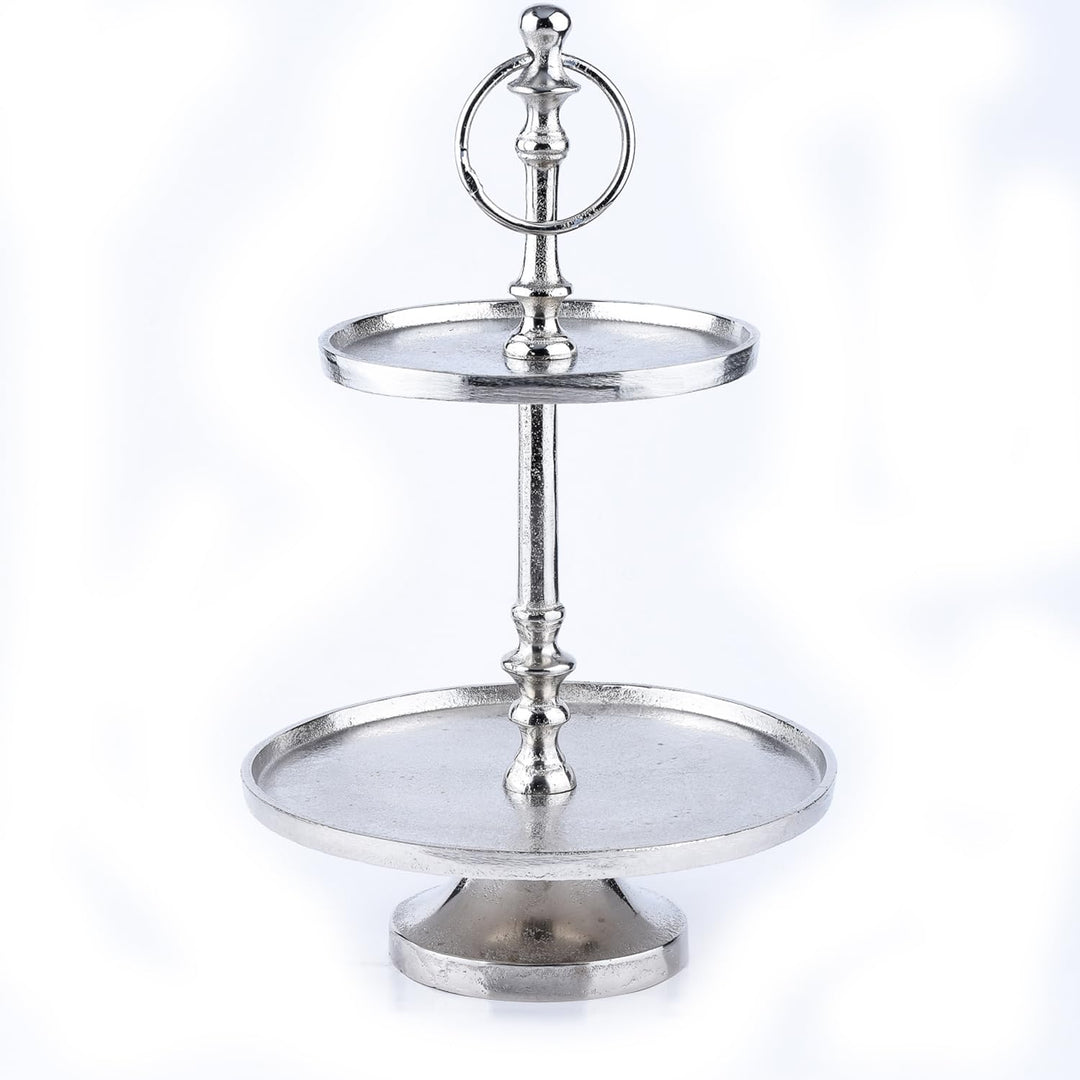 Marrakesch Orient & Mediterran Interior Etagere Annika (2-Etagen Etagere rund 34cm), 2-Etagen Etager