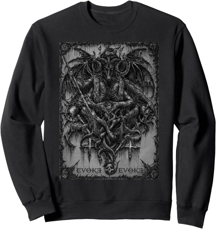 Occult Demon Baphomet Alternative Metal Sweatshirt