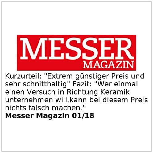 Rosenstein & Söhne Messerset: 3er-Set: Schäl-, Obst- und Universal-Keramikmesser (Keramikmesserset,