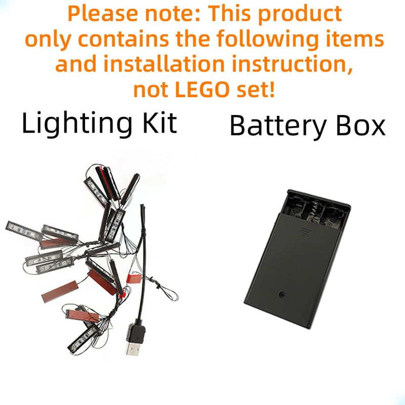 GEAMENT LED Licht-Set Kompatibel mit Lego McLaren Formel 1 F1- Beleuchtungsset für Technic 42141 Bau