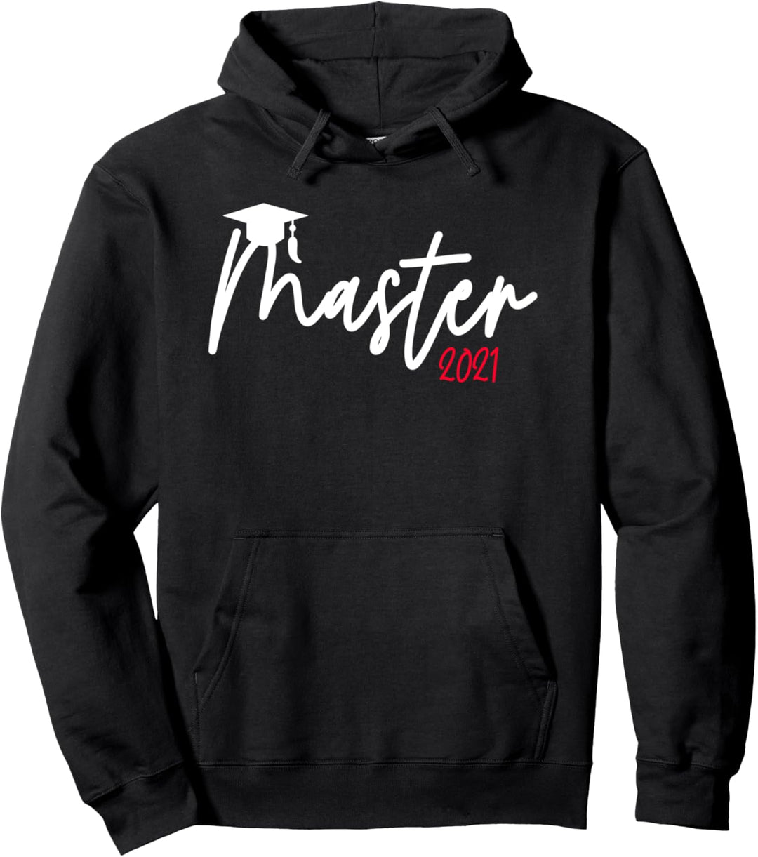 Master Hut 2021 Abschluss Geschenk Mastertitel Student Pullover Hoodie