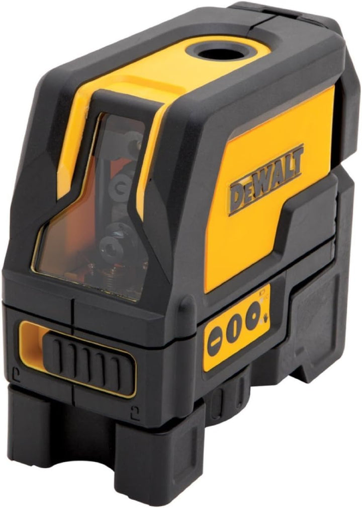 DEWALT Kreuzlinien-Laser mit 2 Lotpunkten (rote Laserdiode, selbstnivellierende, Pulsmodus, Laserkla