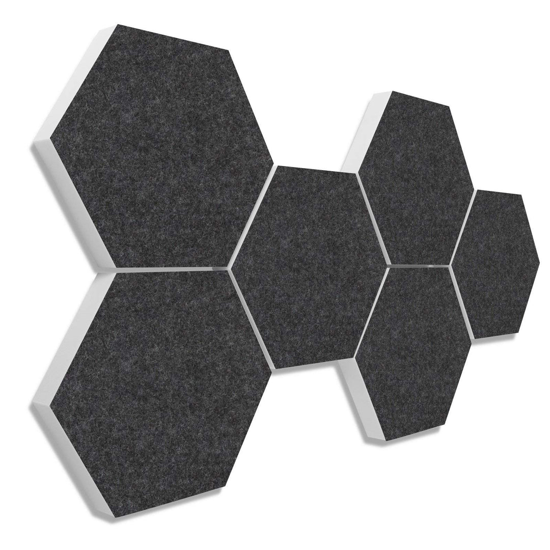 platino24 Schallabsorber COLORE aus Basotec G+ I Akustikpaneele mit Akustikfilz I Wand-Paneele mit 6