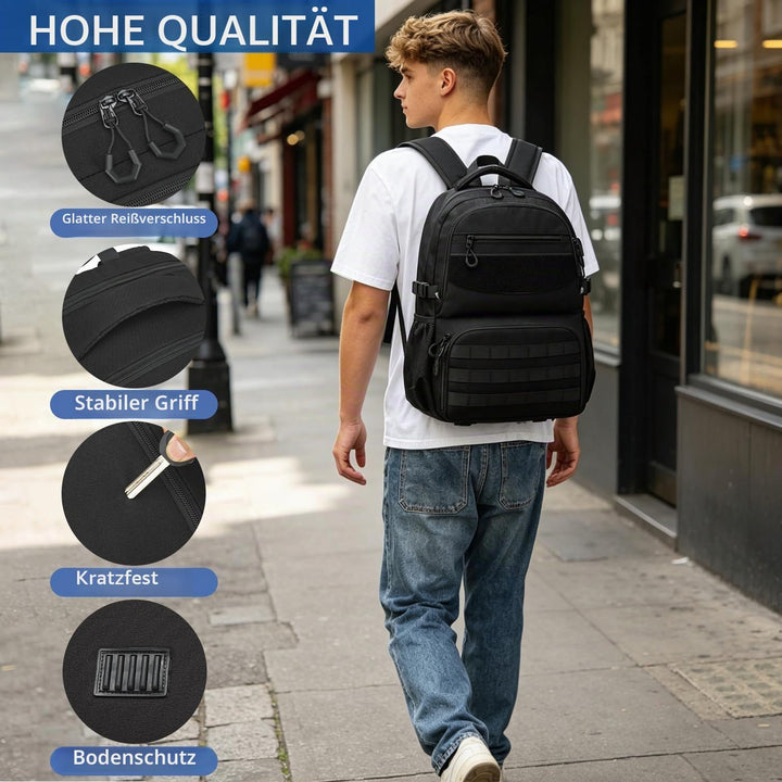 17 Zoll Laptop Rucksack mit Kühlfach 40L Herren Arbeit Rucksack, wasserabweisender Lunchrucksack für