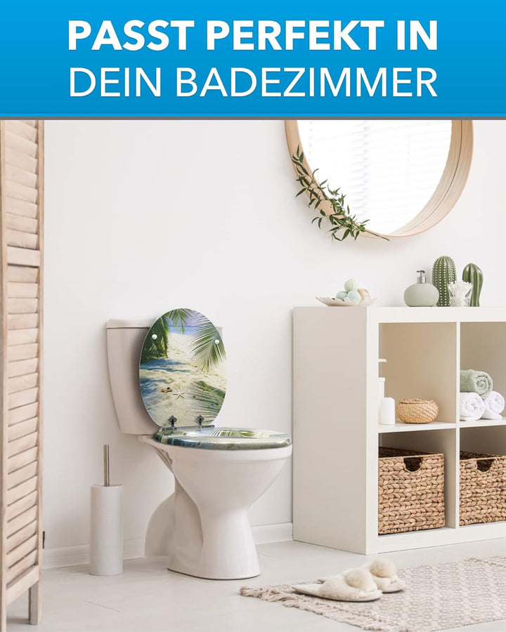 Xonic Design WC-Sitz - Premium Klo-Deckel - Toilettensitz mit Absenkautomatik - hochwertige Klobrill