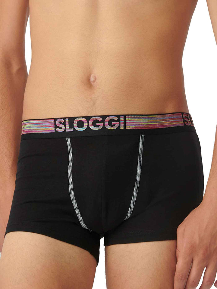 Sloggi Herren Go ABC Natural H Hipster 6p Retroshorts (6er Pack) L Schwarz, L Schwarz