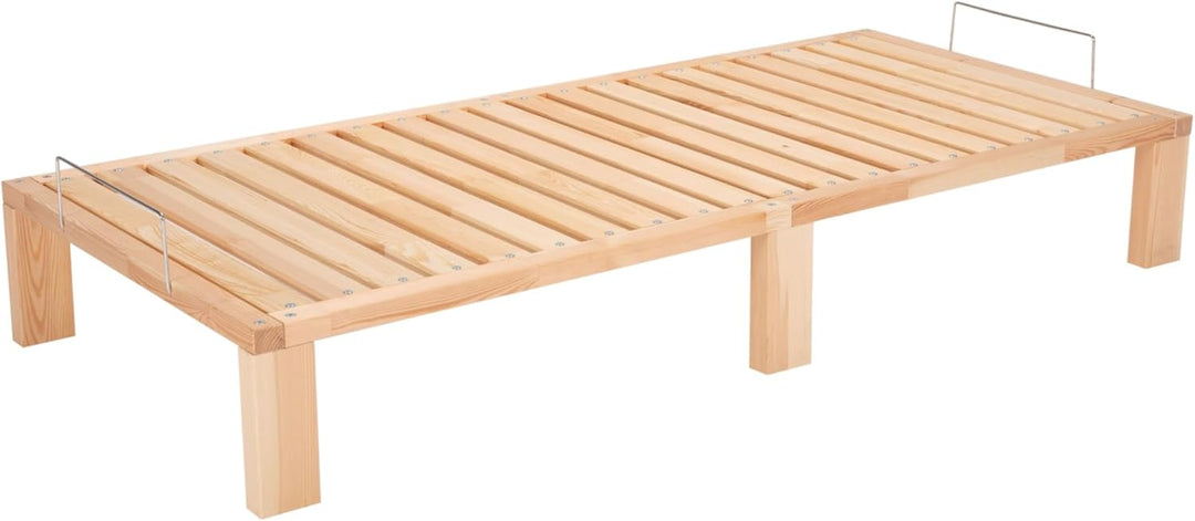 Gigapur Massives Holzbett G56, inkl. Lattenrost und Matratzenbügeln, Liegefläche 70x200cm (11302) Ho