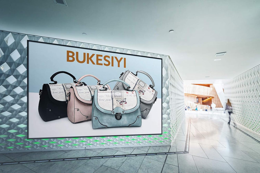 BUKESIYI Damen Tasche Umhängetasche Handtasche Frauen Klein Schultertasche Weekender Lack PU Leder C