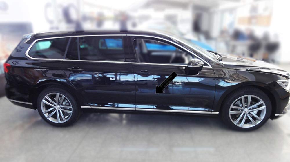Spangenberg Seitenschutzleisten schwarz passend für Volkswagen VW Passat B8 Variant Typ 3G5 Kombi ab