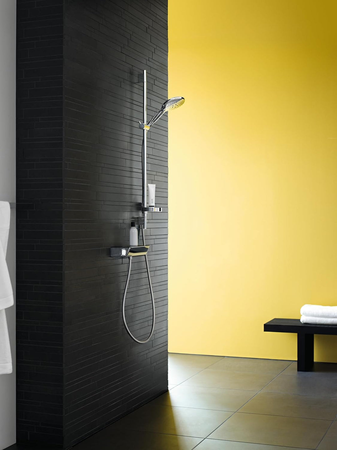 hansgrohe Raindance Unica'S Puro Duschstange 0,65m, mit Duschschlauch 1,60m, Chrom Chrom 0,65m Set m