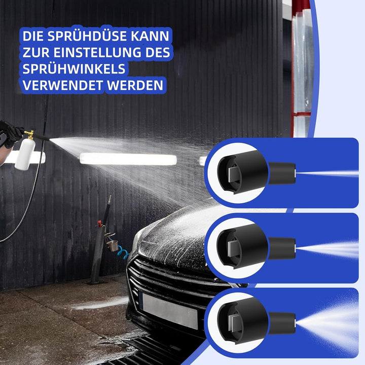 Schneeschaum Lanze schaumkanone Auto Wash Schaumlanze mit Verstellbarer Schaumstoff Düse, 1L Seifens