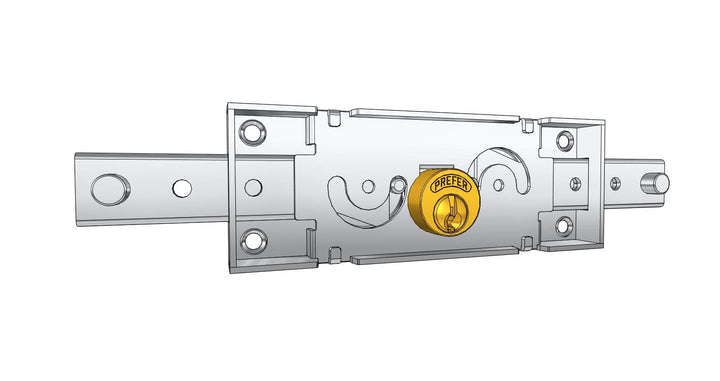 P & B DI Palumbo carmine-favorite Shutter Lock 063757 Central)