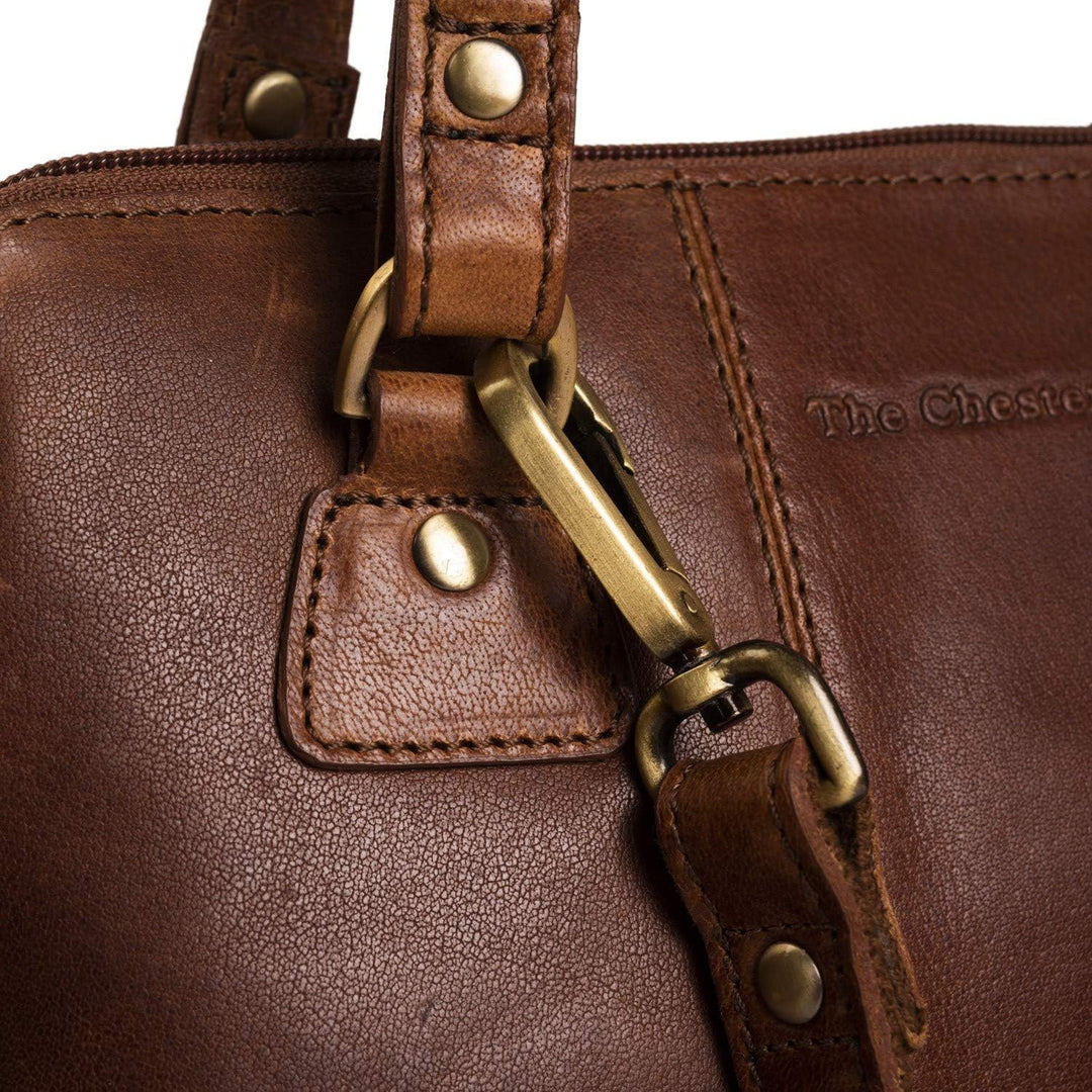 The Chesterfield Brand Antique Buff Elly Schultertasche Leder 30 cm Cognac Einheitsgrösse, Cognac Ei