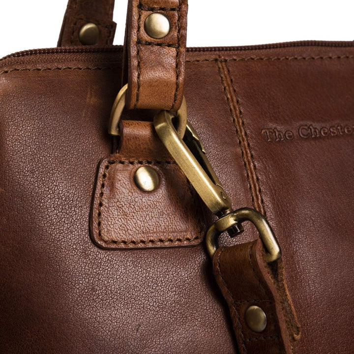 The Chesterfield Brand Antique Buff Elly Schultertasche Leder 30 cm Cognac Einheitsgrösse, Cognac Ei
