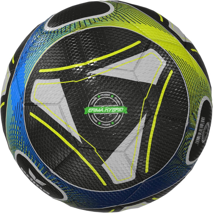 Erima Unisex – Erwachsene Hybrid Training Fussball 5 black/lime, 5 black/lime
