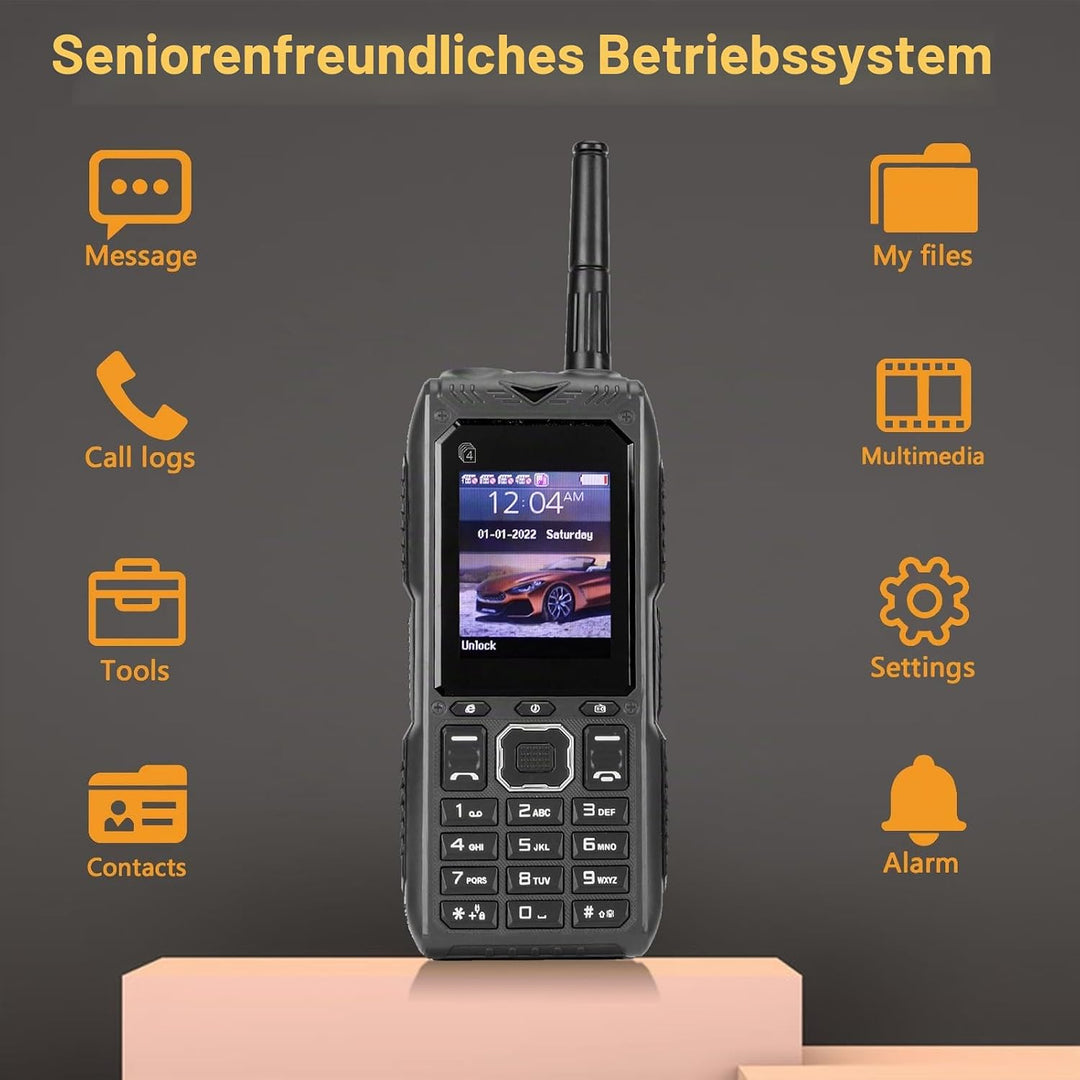 4G-Handy mit Grossen Tasten, Laute Stimme, HD-Bildschirm, mit Grosser Kapazität, Multifunktional, Ab