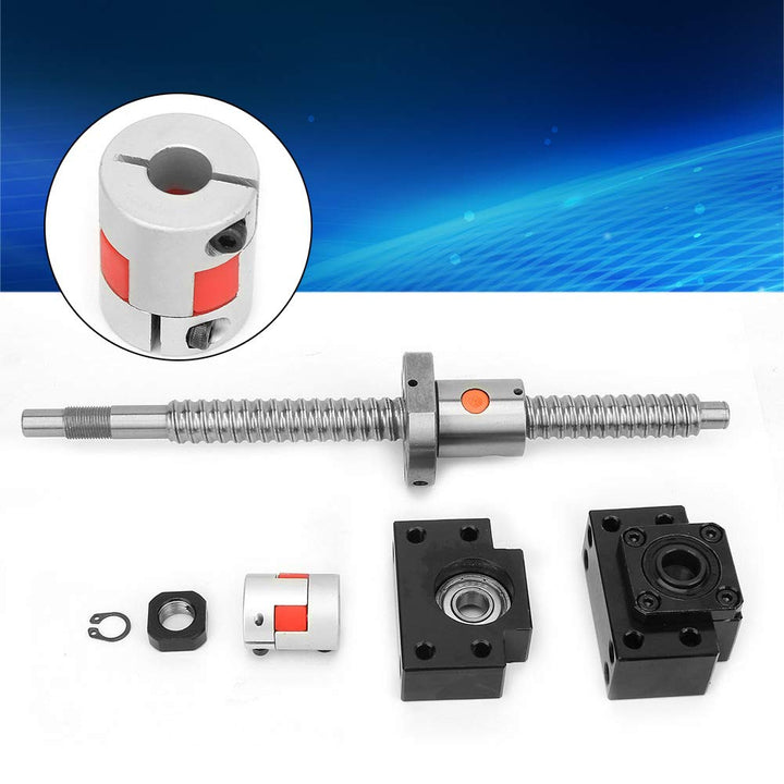 SFU1605 Kugelumlaufspindelsatz 250 mm Edelstahl-Kugelumlaufspindel & Mutter & BKBF12-Halterung & 6,3