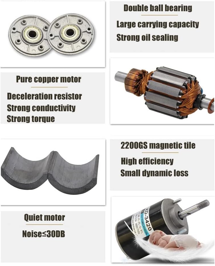 12 / 24V 30W Permanentmagnet-Gleichstrommotor, Hochgeschwindigkeits-CW/CCW-Permanentmagnet-Gleichstr