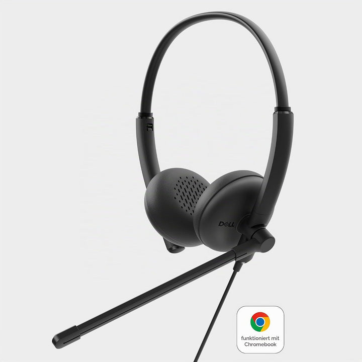 Dell Kabelgebundenes Headset WH125 – USB-A Plug &amp; Play, On-Ear mit Polstern, 270° drehbarer Mikrofon