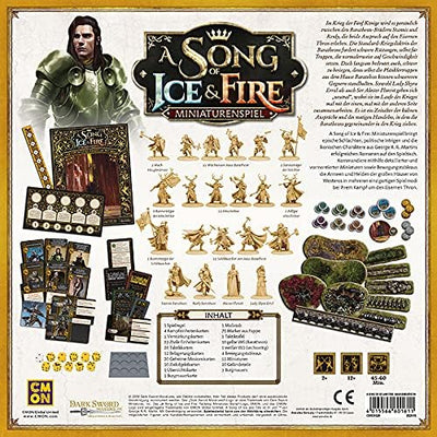 CMON | A Song of Ice & Fire – Baratheon | Starterset | Tabletop | 2 Spieler | Ab 14+ Jahren | 45+ Mi