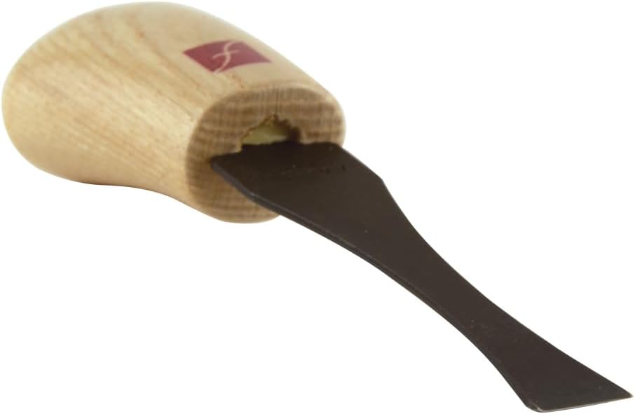 Flexcut #1 Palmmeissel, Hartstahl, massiver Eschenholzgriff, 1/2 Zoll (FR441) #1 - 1/2 Inch Handmeis
