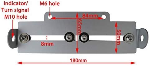 Motorrad Kennzeichenhalter Verstellbar Nummernschild Halter- Universelle Passform